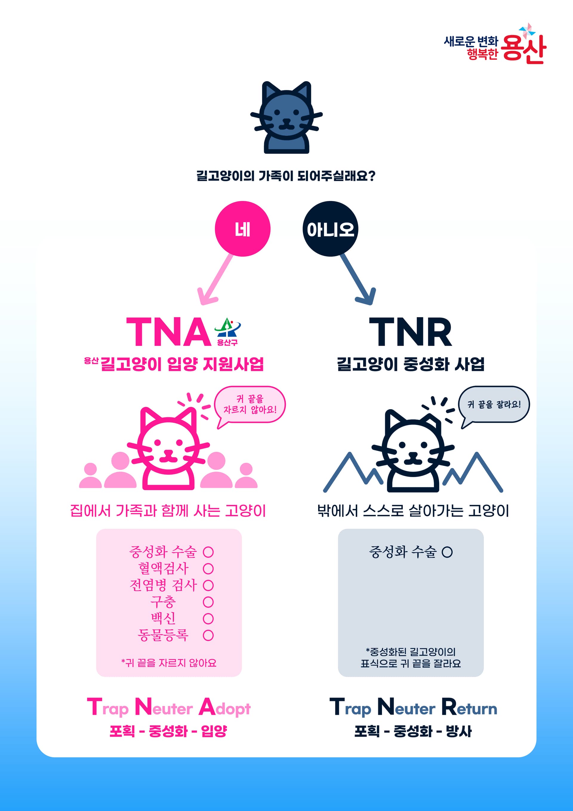 Poster for the Yongsan TNA and adoption-support program